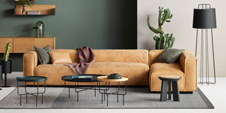 Cleon Sectional in living room setup