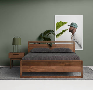 Woodrow Bed en Walnut - ángulo 10