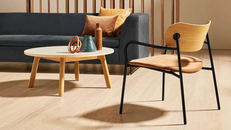 SideBySide Lounge Chair in Walnut / Maharam Meld in Panda