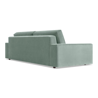 Esker Large Sofa in Breezy Blue Velvet - Angle 7