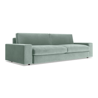 Esker Large Sofa in Breezy Blue Velvet - Angle 4