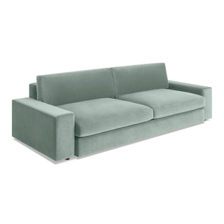 Esker Large Sofa in Breezy Blue Velvet - Angle 5