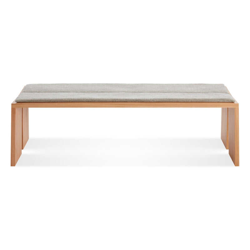 Amicable Split Bench Pad in Tait Charcoal