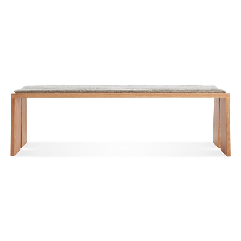 Amicable Split Bench Pad in Tait Charcoal