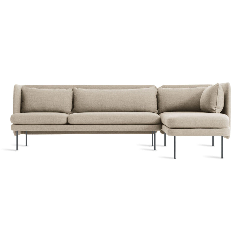 Bloke Sofa with Chaise in Tait Stone