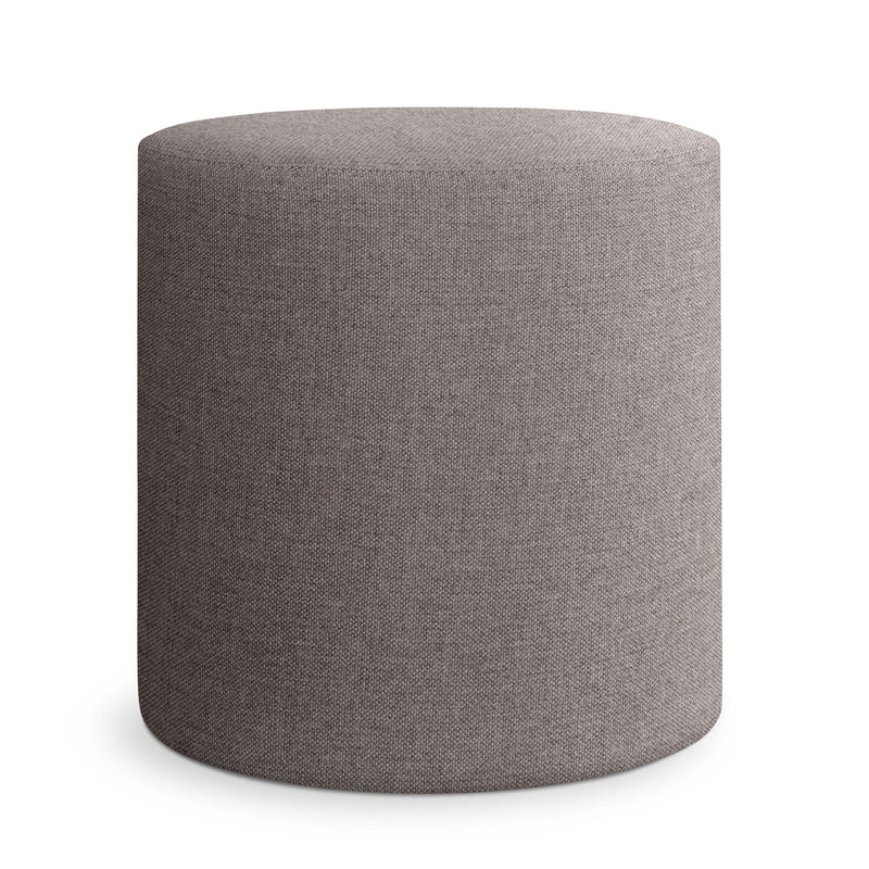 Bumper Small Outdoor Ottoman in Toohey Charcoal