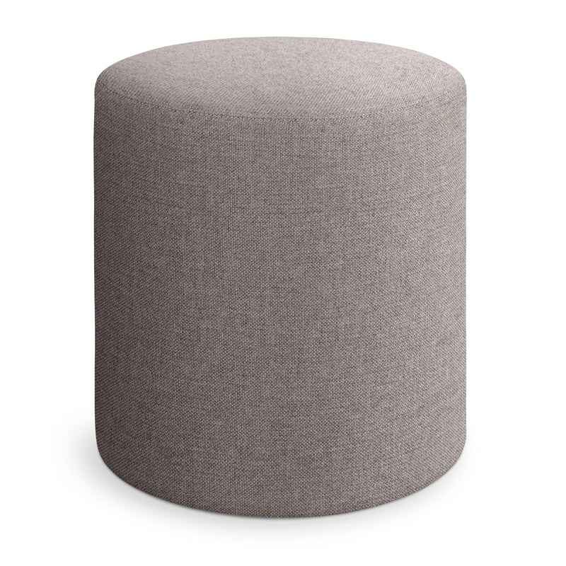 Bumper Small Outdoor Ottoman in Toohey Charcoal