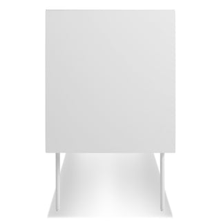 Clad 2 Door Credenza in Hickory / White - Angle 5