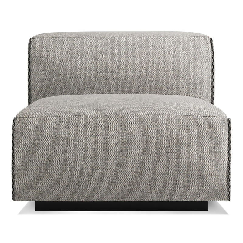 Cleon Armless Lounge Chair in Tait Charcoal