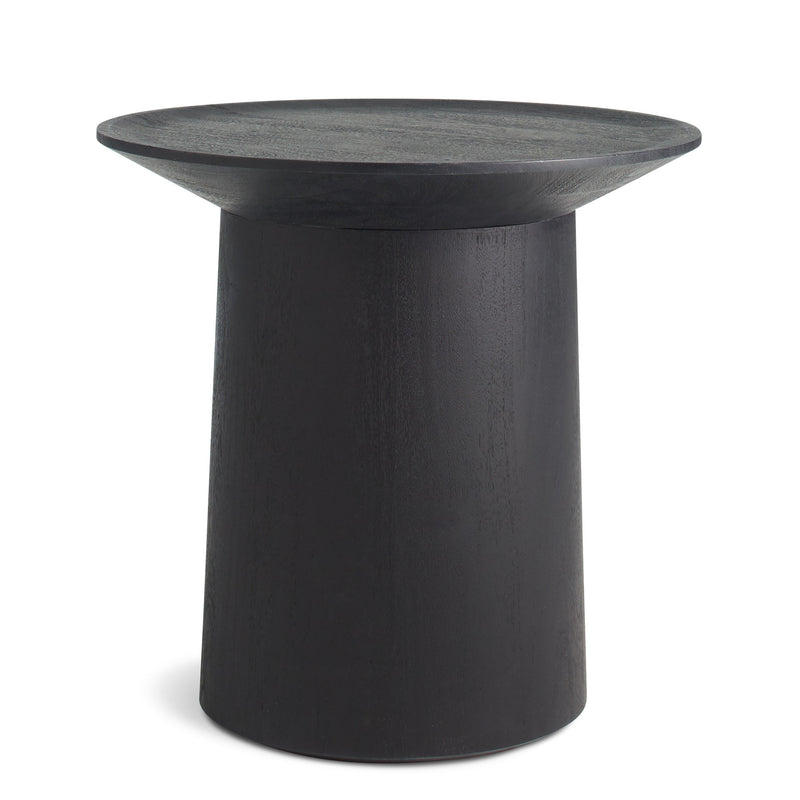 Coco Tall Side Table in Black-Stained Acacia