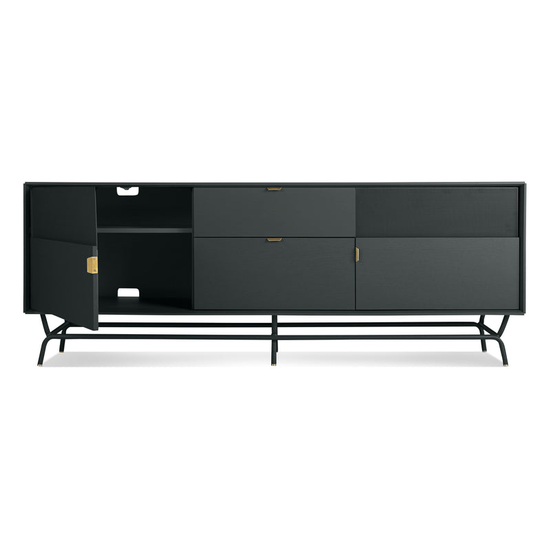 Dang 2 Door / 2 Drawer Console in Navy Green
