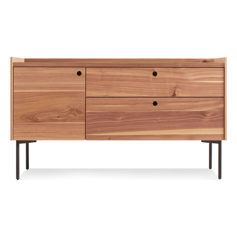 Peek Small Media Stand in Rustic Walnut