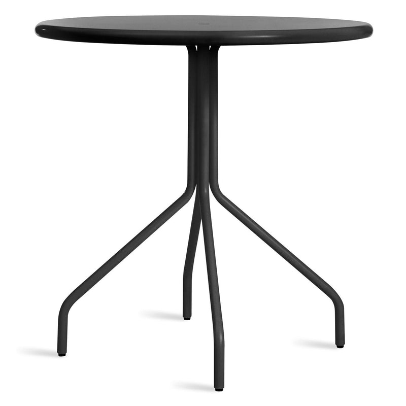 Hot Mesh 30" Café Table in Black - Angle 1