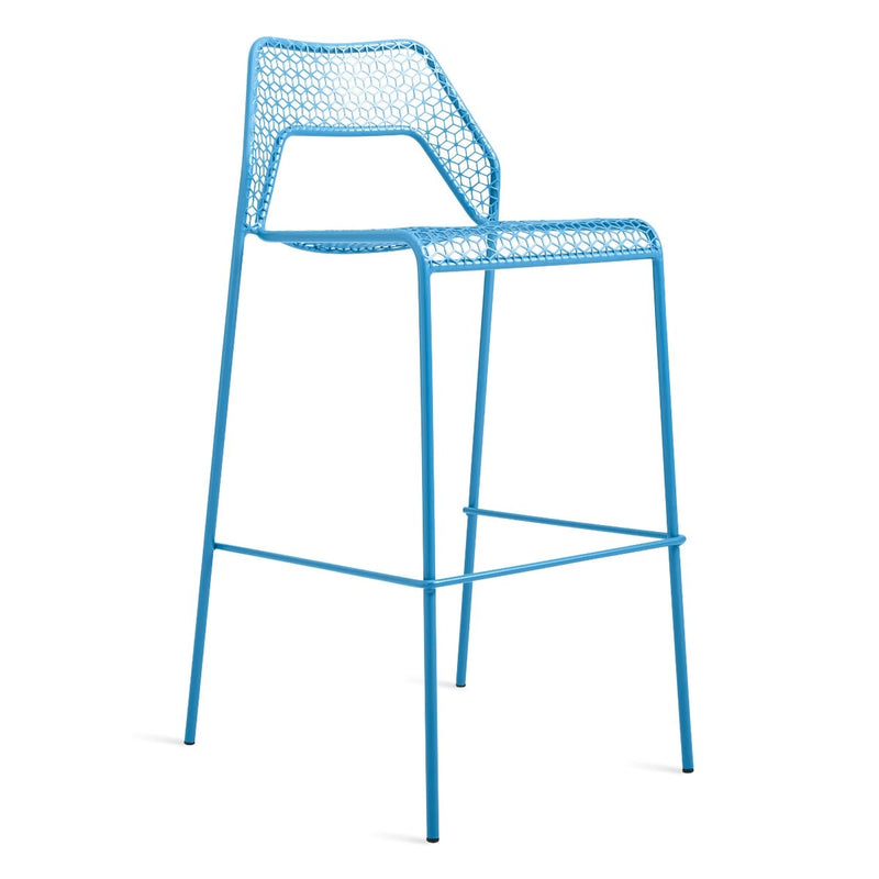 Hot Mesh Stool in Simple Blue - Angle 2
