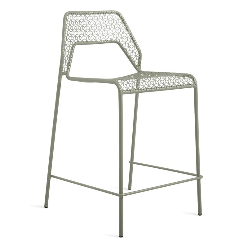 Hot Mesh Stool in Grey Green