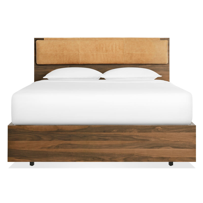 Homecoming Headboard Cushion in Camel Leather