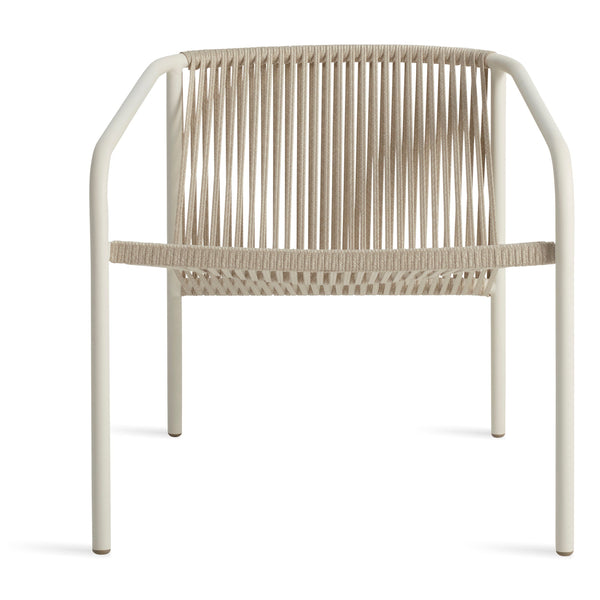 Lookout Outdoor Lounge Chair in White - Angle 1