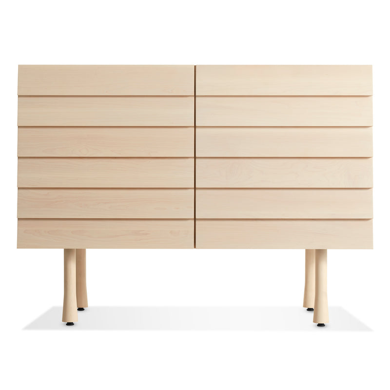 Lap 2 Door Credenza in Whitewashed Maple / Whitewashed Maple