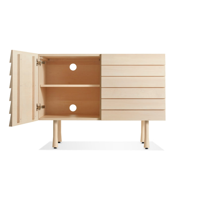 Lap 2 Door Credenza in Whitewashed Maple / Whitewashed Maple