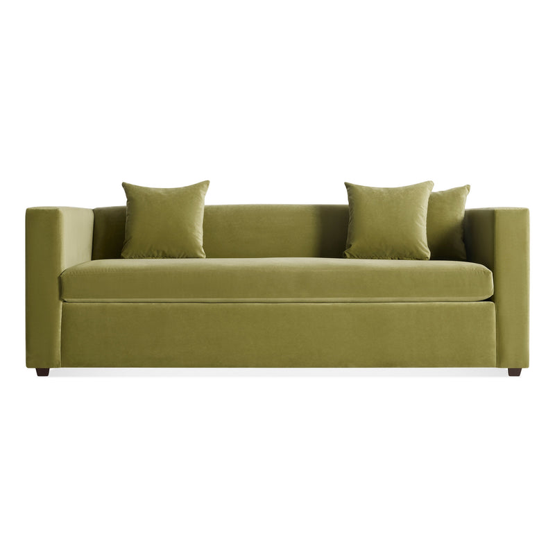 Mono Sleeper Sofa en Loden Green Velvet