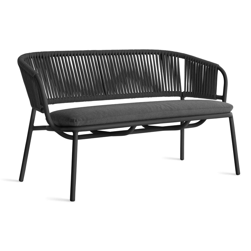Mate Outdoor Settee in Toohey Charcoal