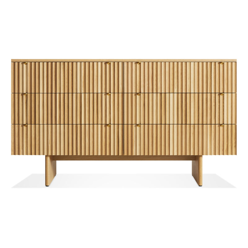 Murmur 6 Drawer Dresser in White Oak