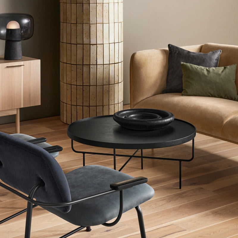 Nest Large Bowl en Black-Stained Acacia