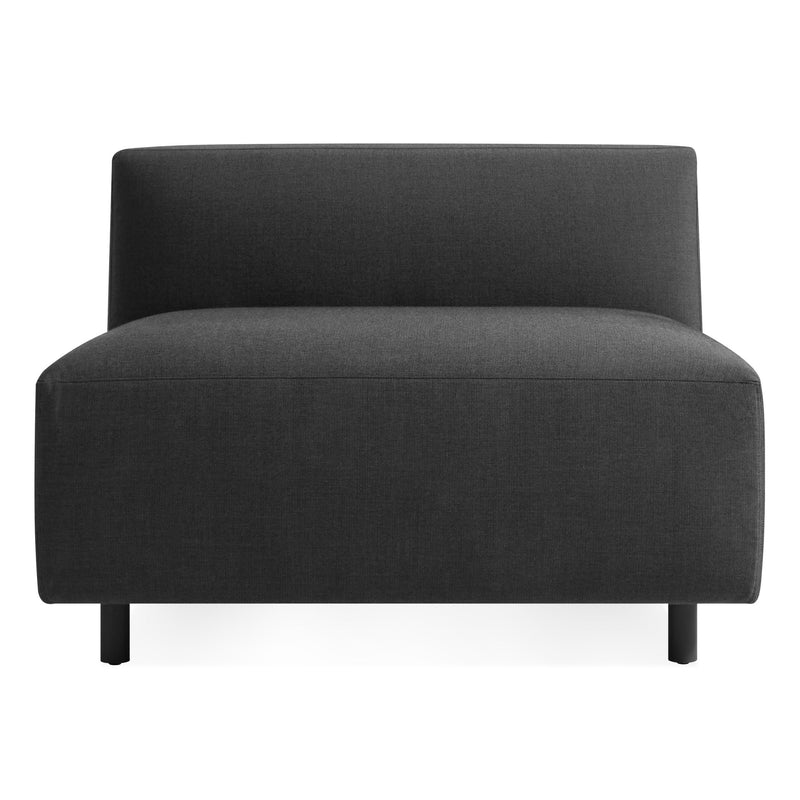 9 Yard Outdoor Armless Lounge Chair in Sunbrella Coal