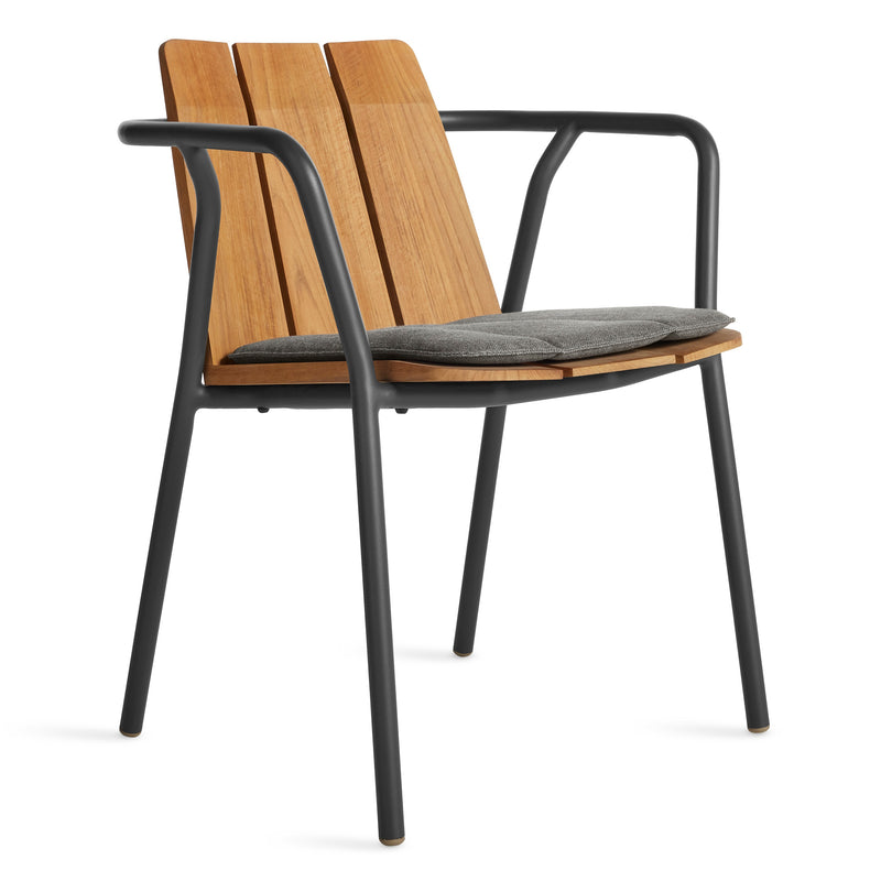 Offline Outdoor Chair Seat Pad in Toohey Charcoal