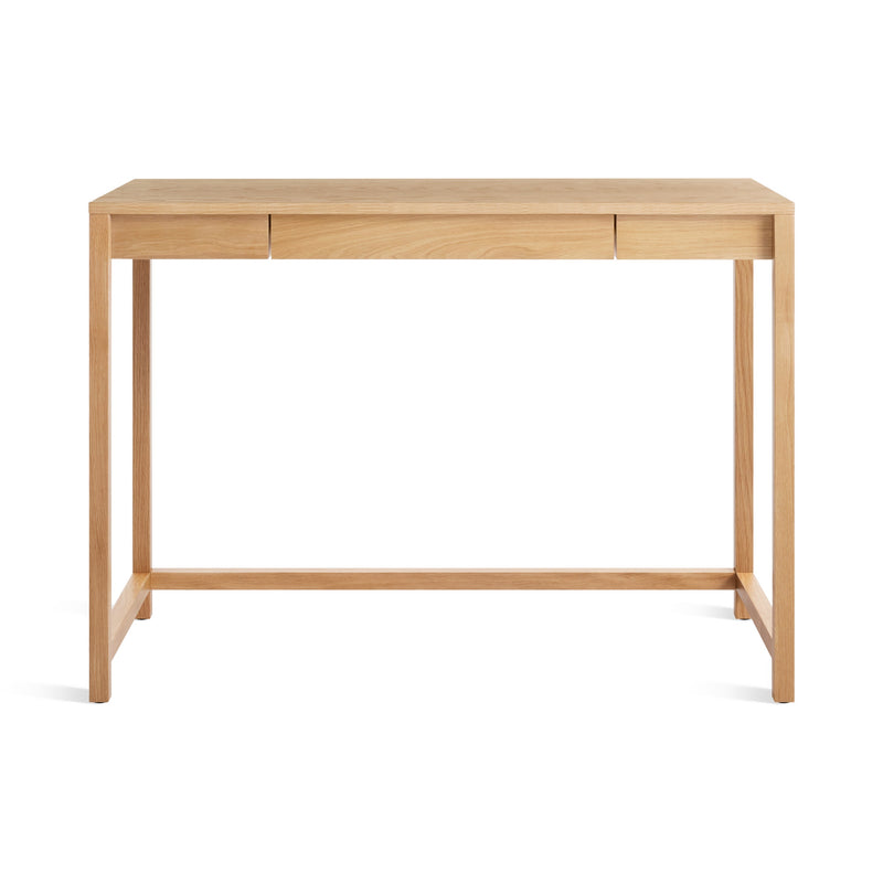 Open Plan Small Desk in White Oak