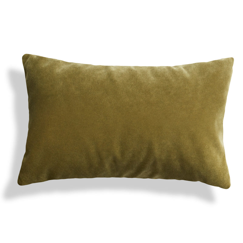 Signal 20" x 13" Lumbar Pillow in Loden Green Velvet
