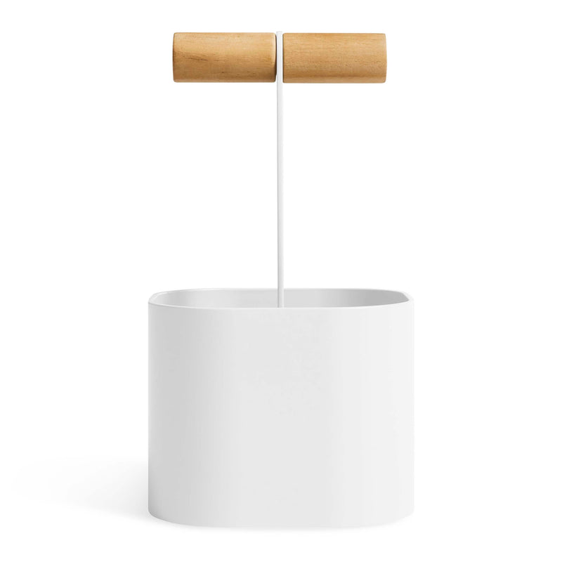 Pluck Small Caddy in White