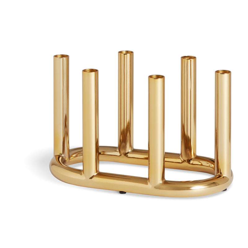 Rad Large Candelabra en Brass