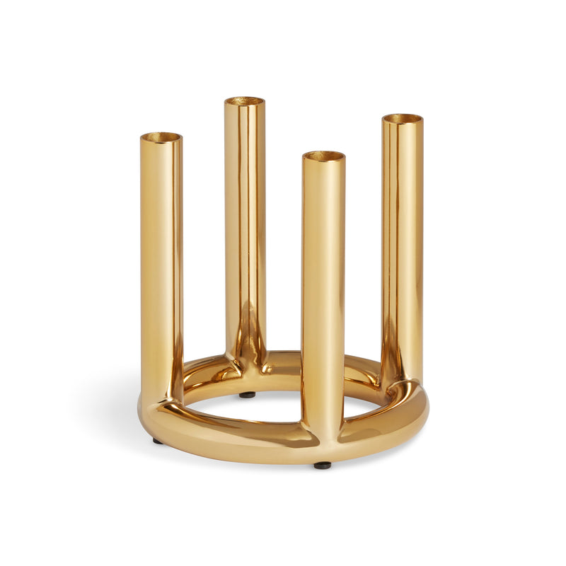 Rad Small Candelabra in Brass