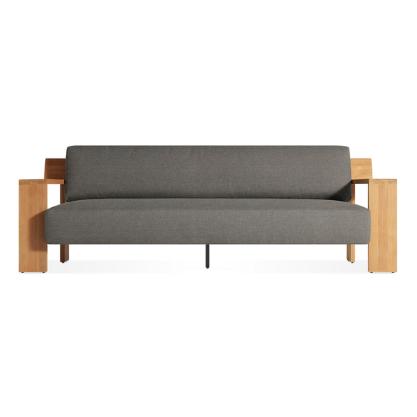 Ridge Outdoor Sofa in Toohey Charcoal - Angle 1