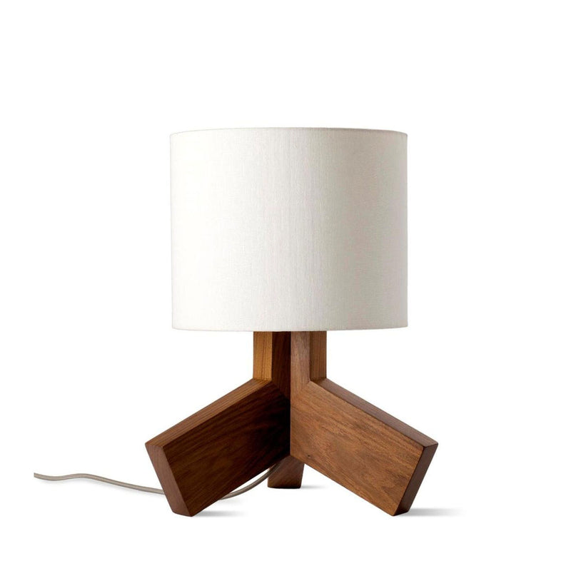 Rook Table Lamp in Walnut - Angle 1