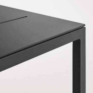 Skiff Outdoor Low Side Table in Carbon - Angle 7