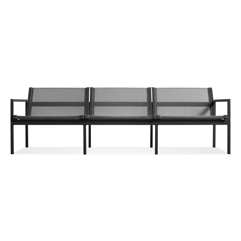 Skiff Outdoor 3 Seat Sofa in Carbon