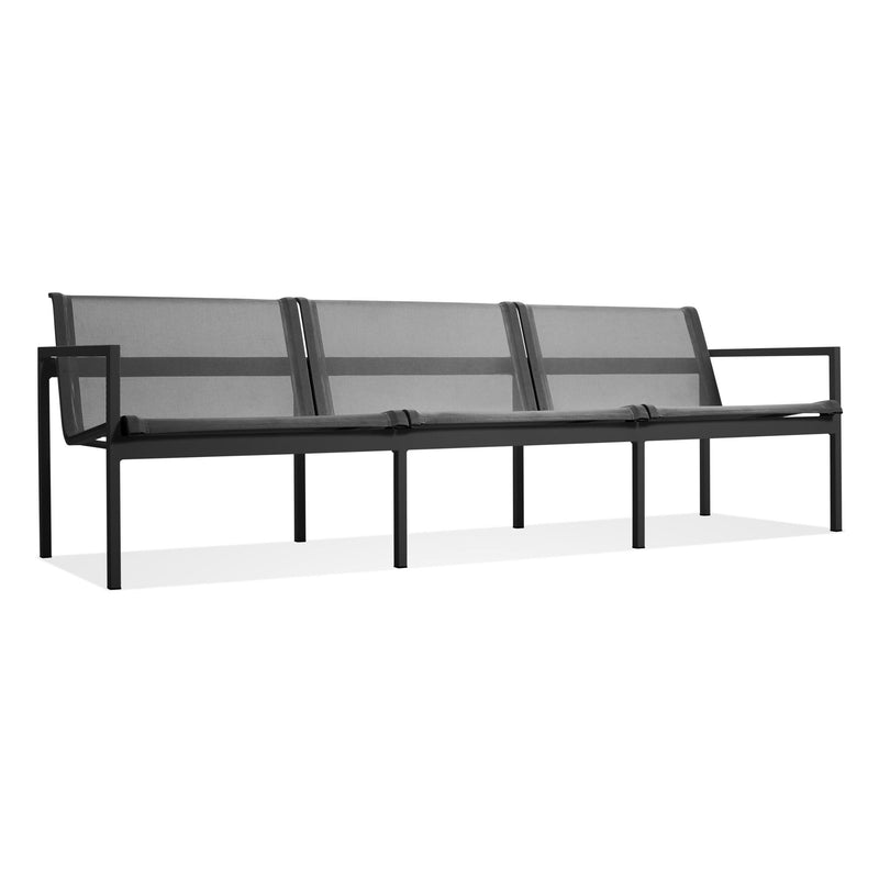 Skiff Outdoor 3 Seat Sofa in Carbon