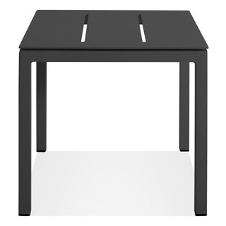 Skiff Outdoor Low Side Table in Carbon - Angle 2