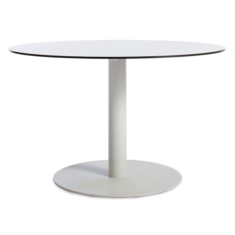 Skiff 47" Large Outdoor Café Table in White