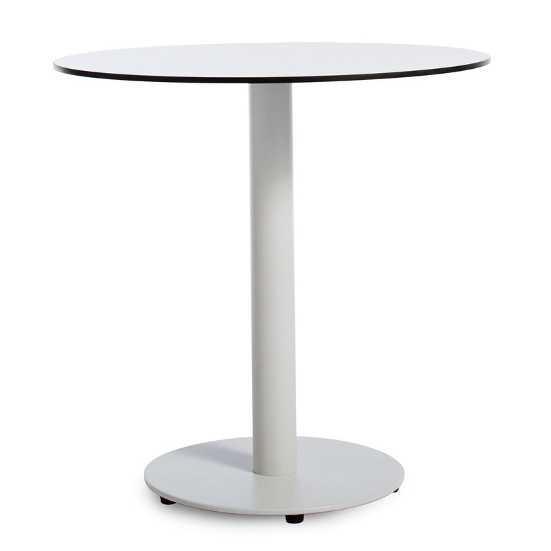 Skiff 30" Small Outdoor Café Table in White