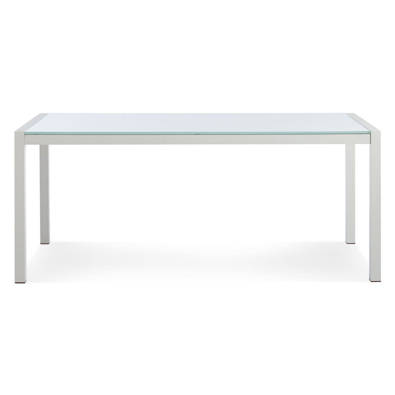 Skiff Rectangle Outdoor Table in White - Angle 1