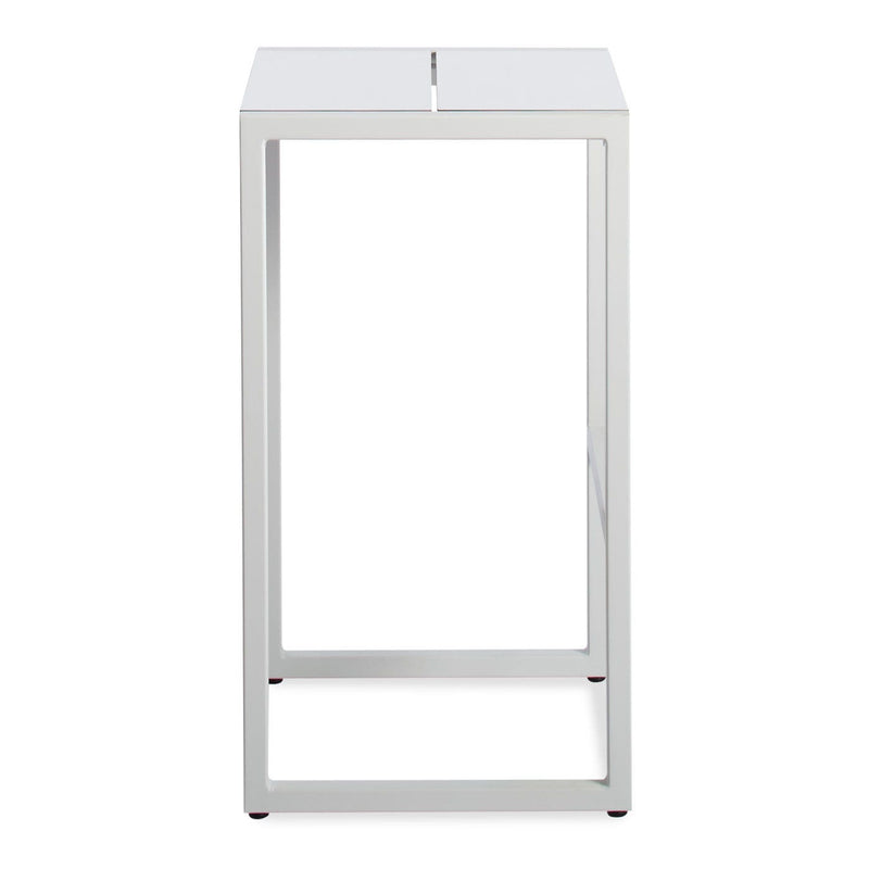 Skiff Outdoor Barstool in White