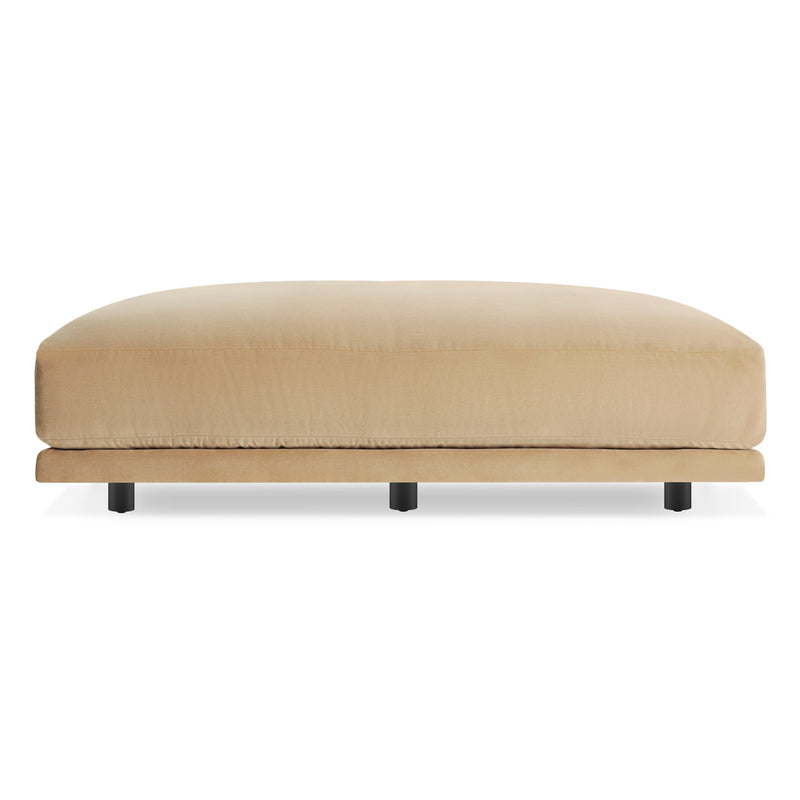 Sunday Large Ottoman in Camel Velvet