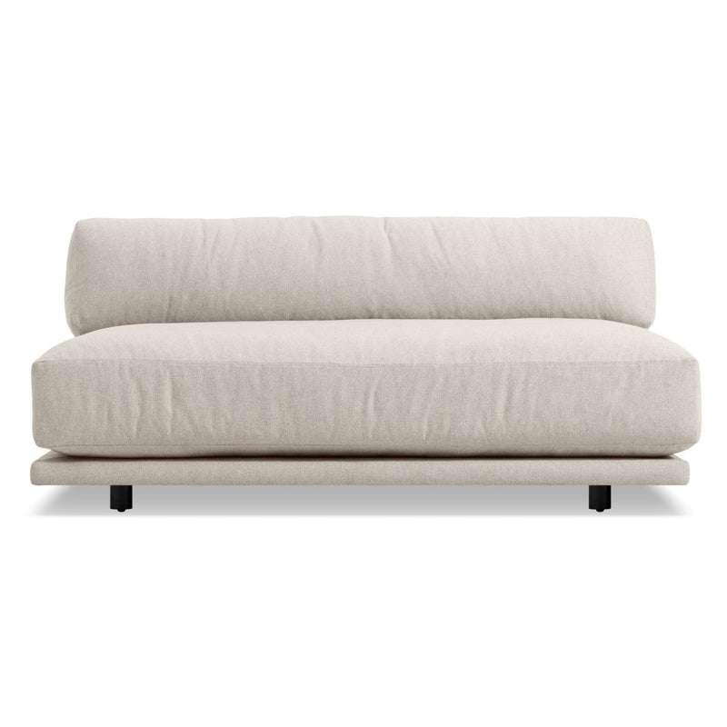Sunday 65" Armless Sofa in Sanford Linen