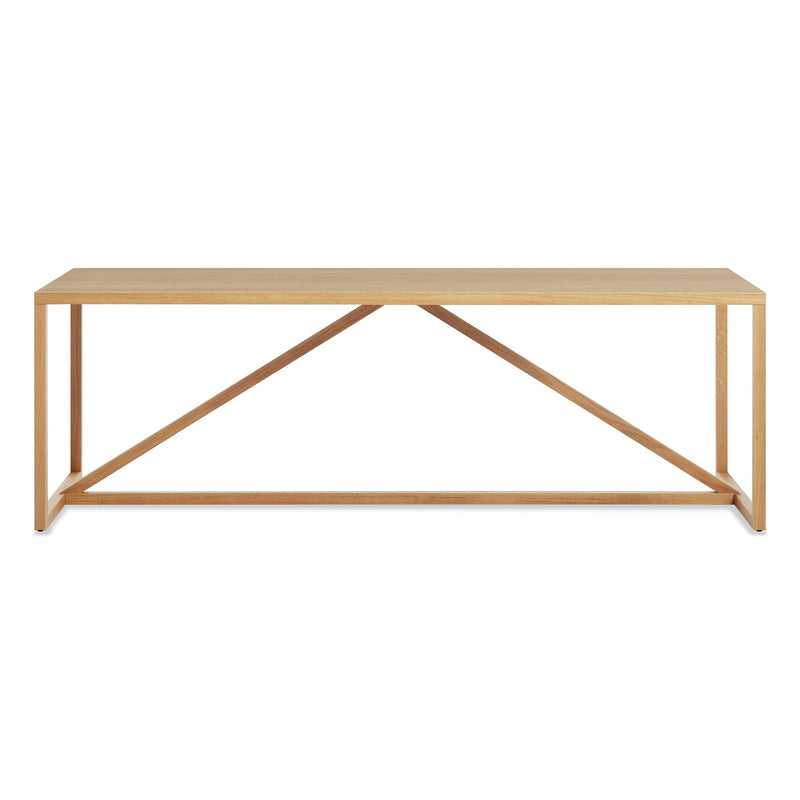 Strut Wood Dining Table in White Oak