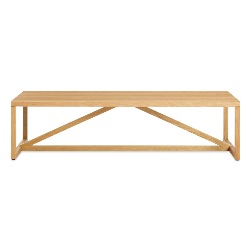 Strut Wood Coffee Table in White Oak
