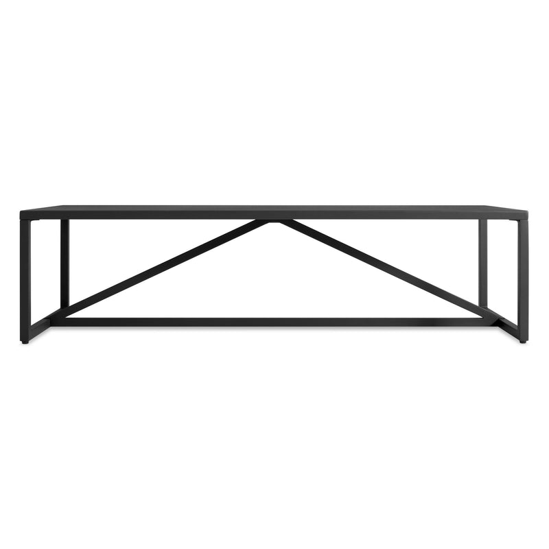 Strut Outdoor Coffee Table in Carbon