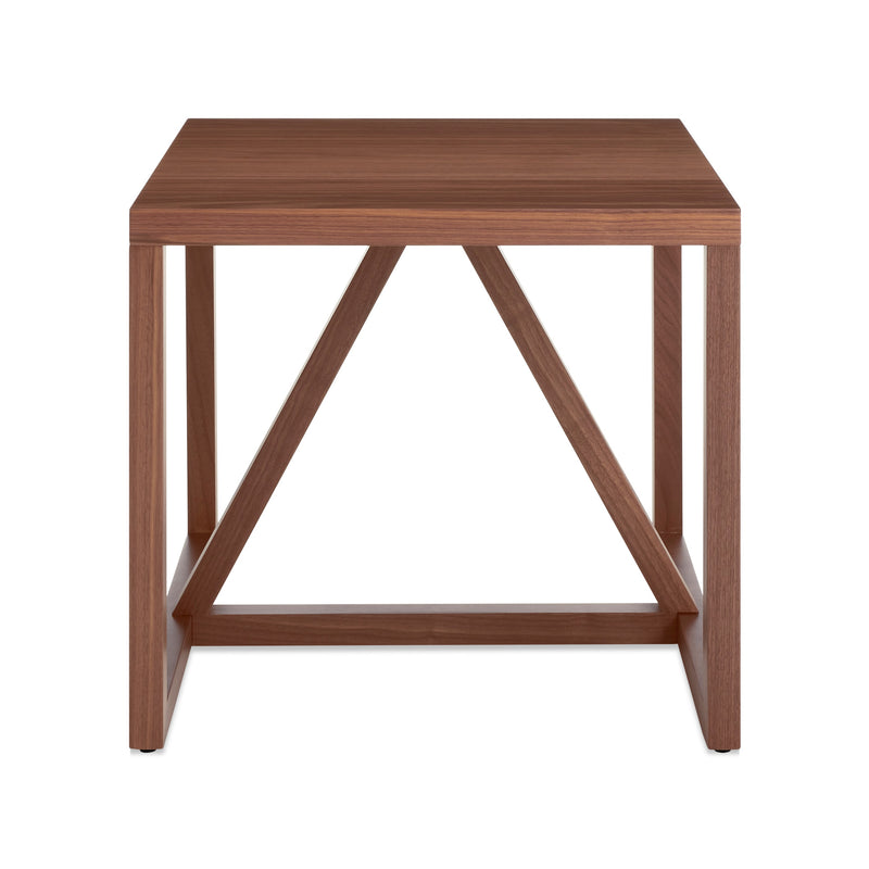 Strut Wood Side Table in Walnut